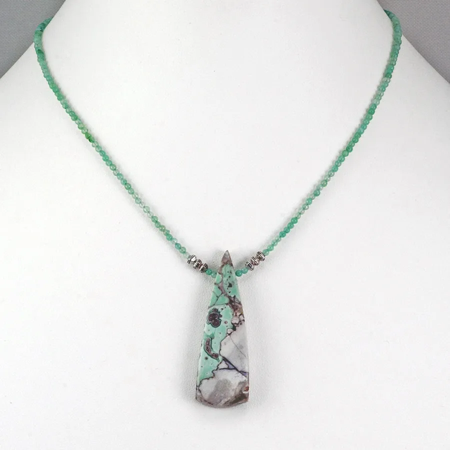 Utah Veriscite and Green Aventurine Necklace