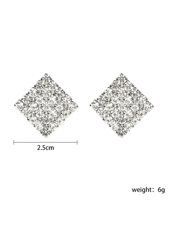 WealFeel Sparkling Square Earrings