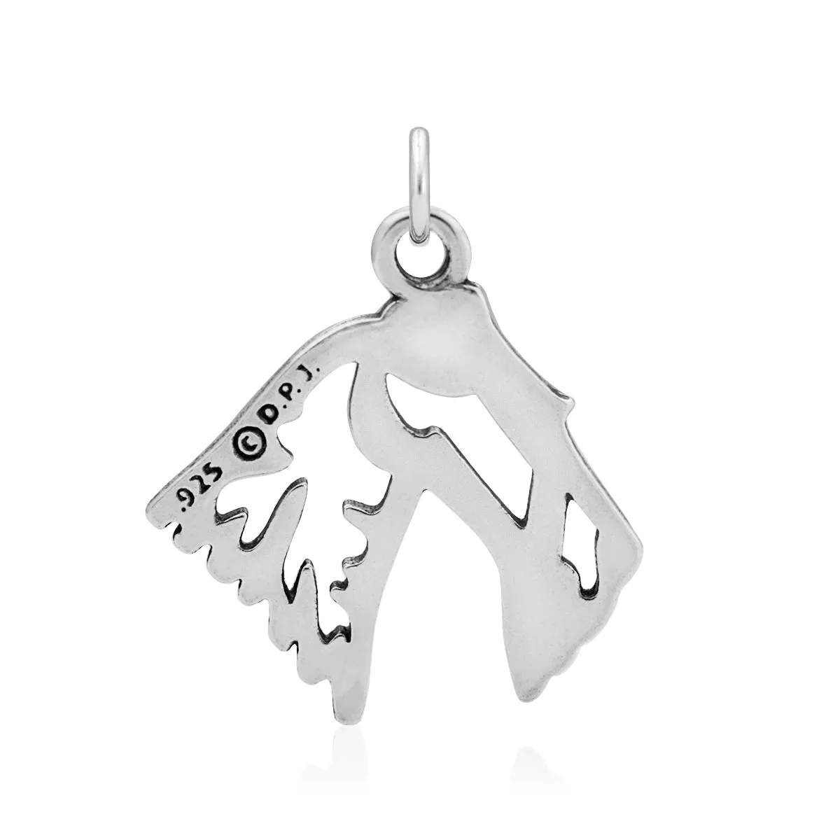 Wire Fox Terrier Necklace in Sterling Silver