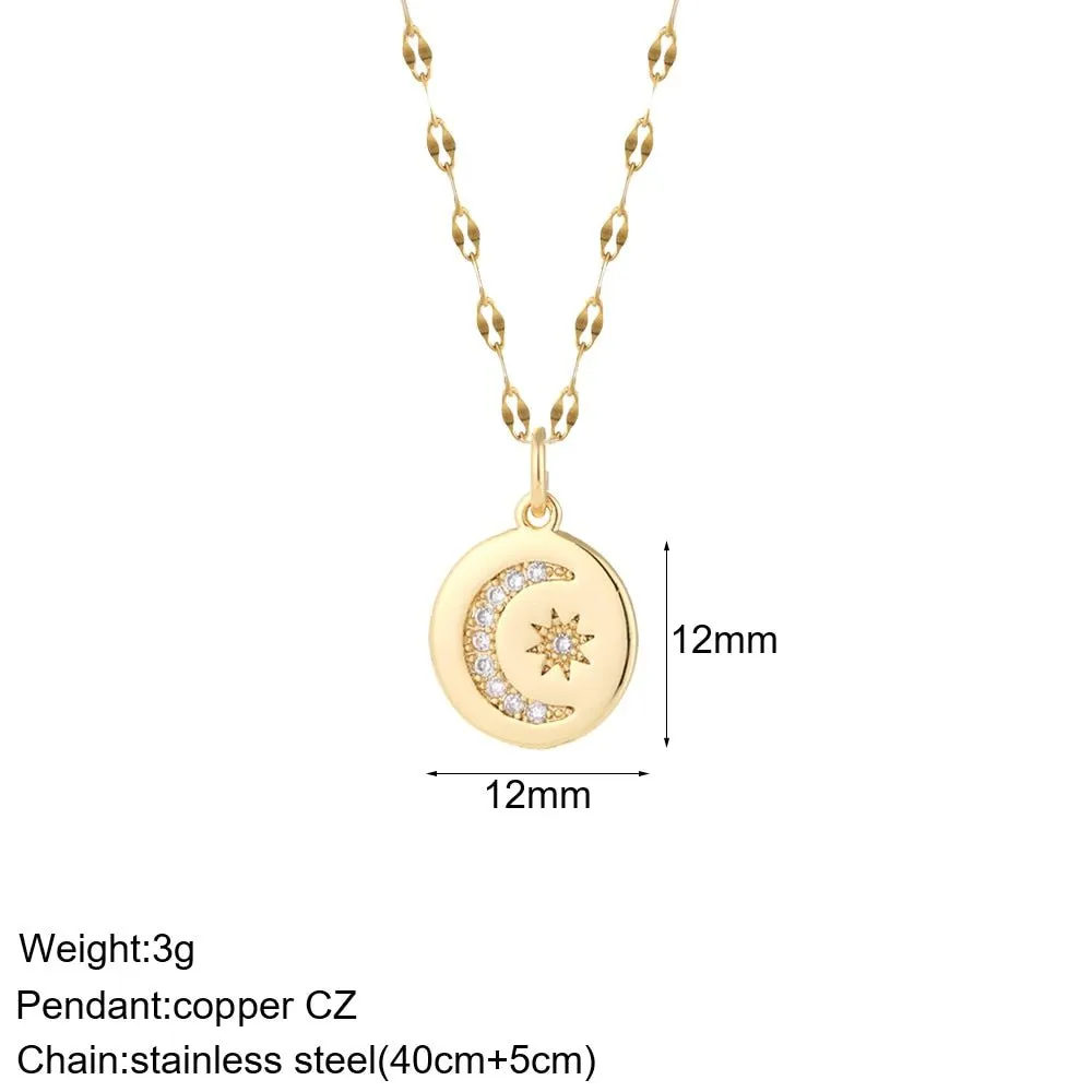 Womens Sun, Moon Shaped Jewelry | Womens Jewelry Necklaces
