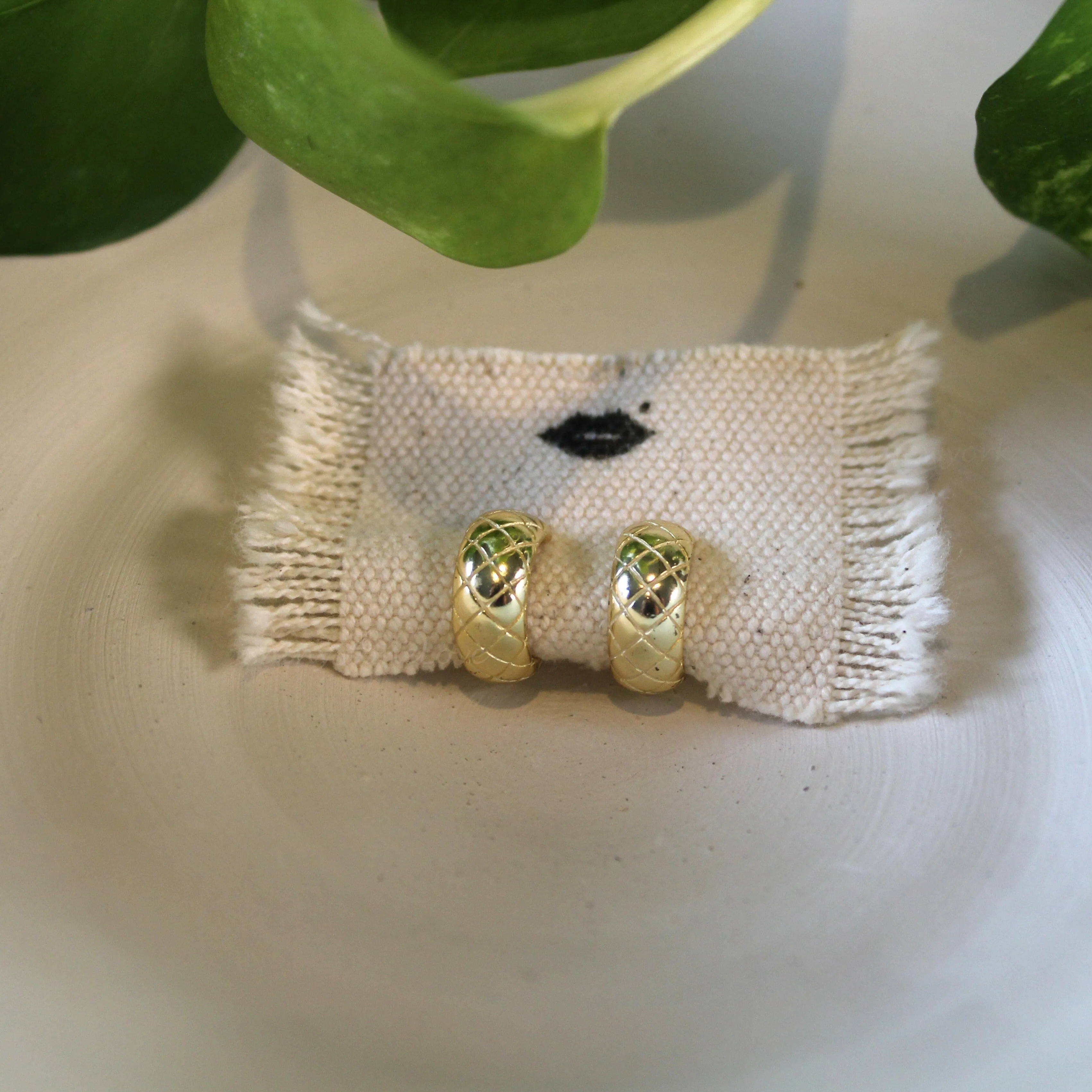 Yellow Bold Hoop Earrings
