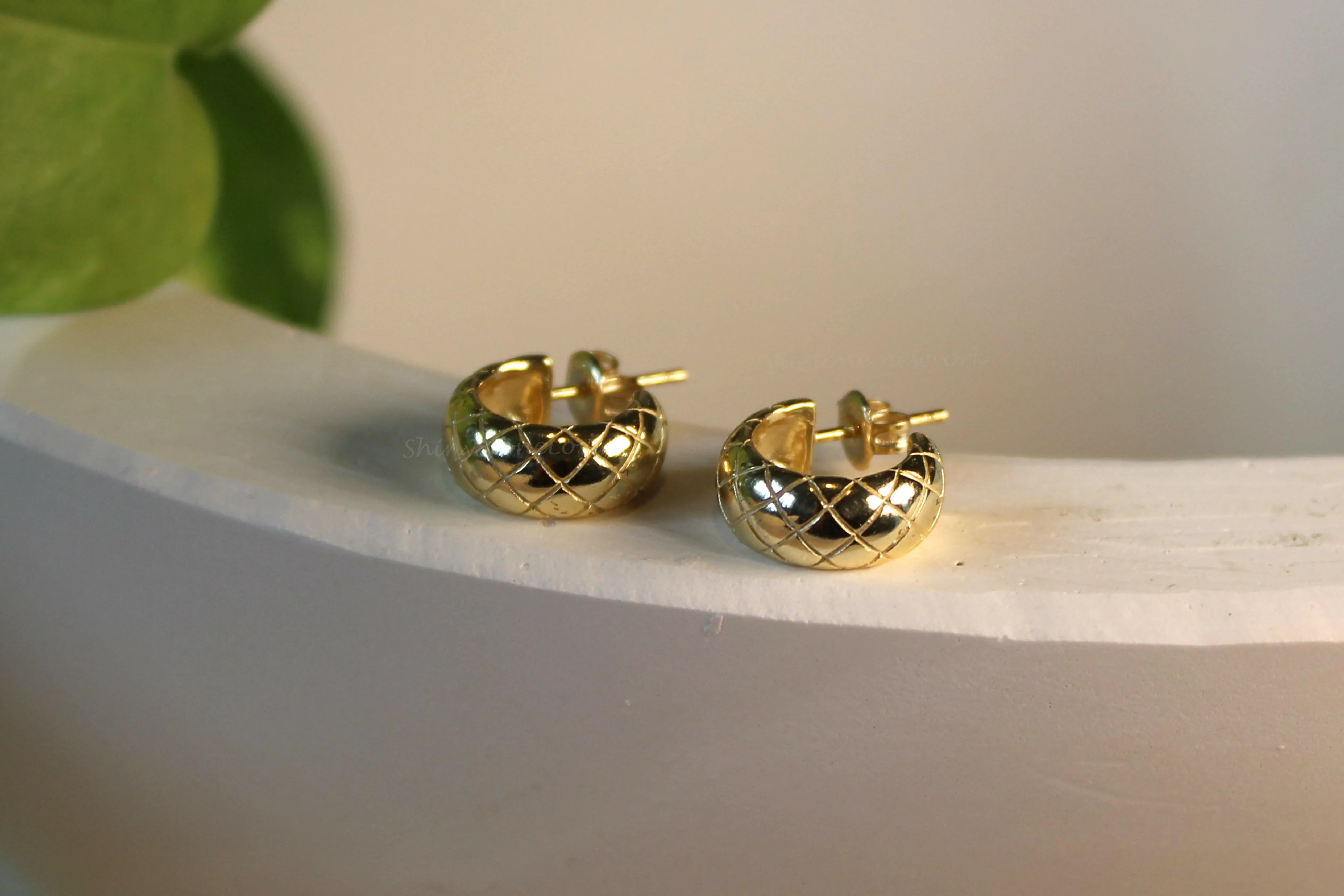 Yellow Bold Hoop Earrings