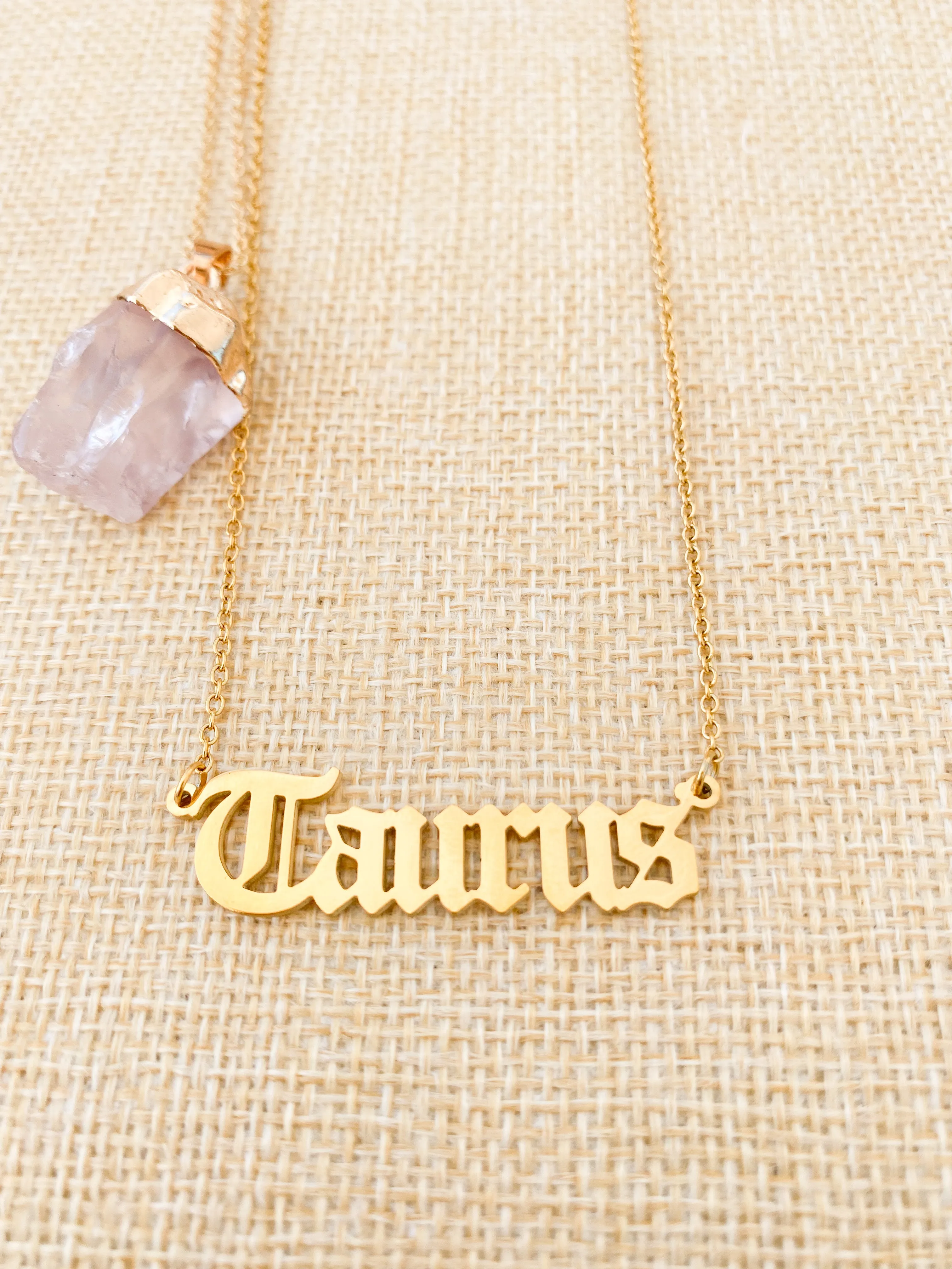 Zodiac Word Necklaces